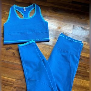 Blue soulcycle seamless set